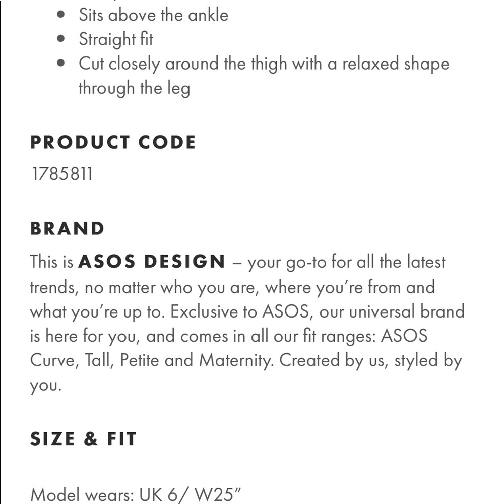 ASOS Ankle Jeans - Picture 3 of 3